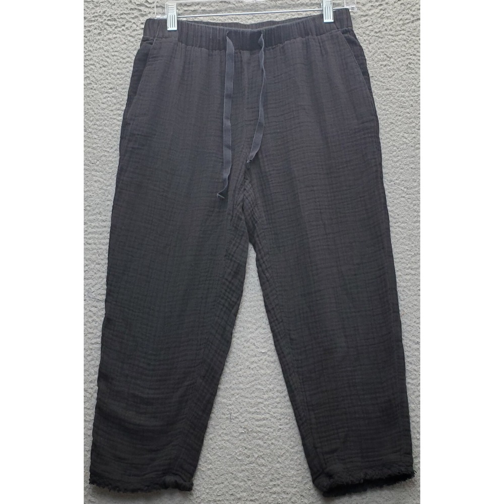 Women's Pajama Pants Black Sleepwear Lounge Slash Pocket Drawstring‎ Waist
